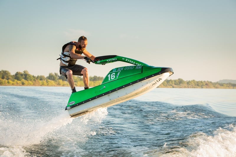 jet skiing